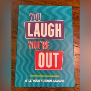 You Laugh‎ You're Out Board Game - Blue and Red